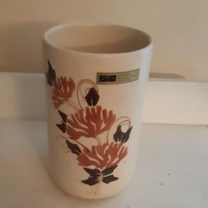 Vintage SIC Ceramiche decorate a mano Casale monferrato. Italy Vase 12" Tall,